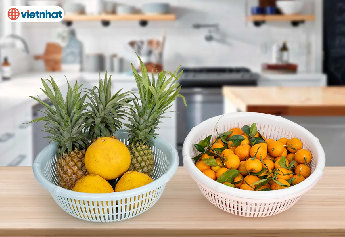 Rổ Tròn Đốt Trúc 4T1 Hokori - Nhựa Việt Nhật Miền Bắc
