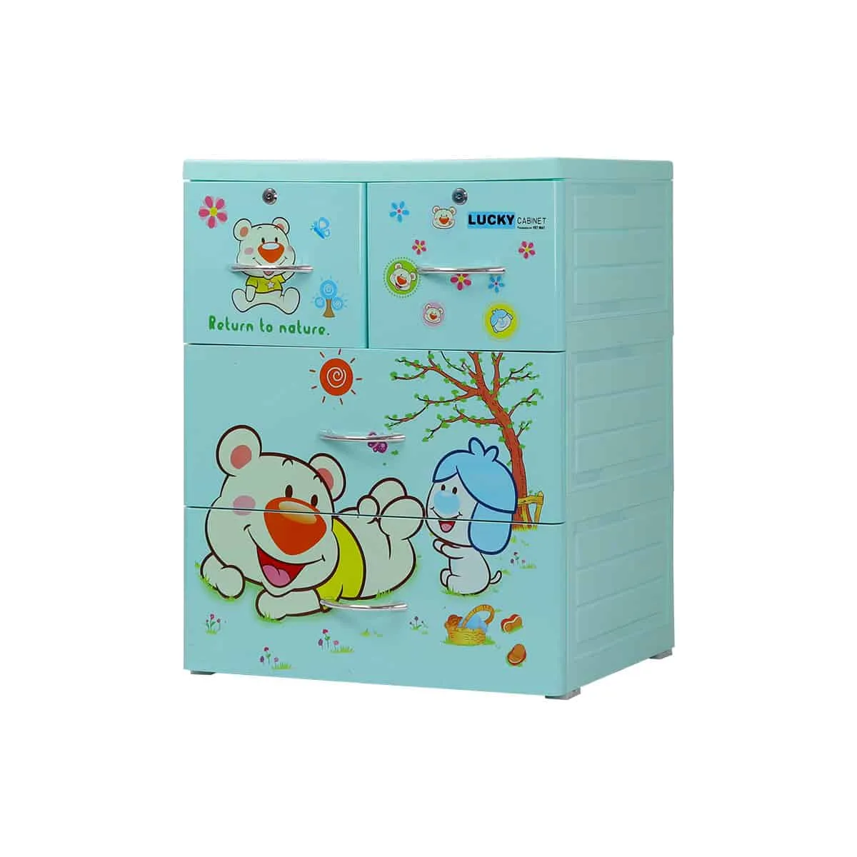 Tủ Lucky 3T - Gấu Nằm - Nhựa Việt Nhật Miền Bắc