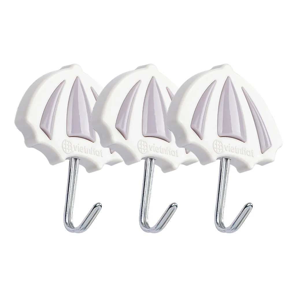 Móc Dính Dù Dán Tường Bộ 3 - Nhựa Việt Nhật Miền Bắc
