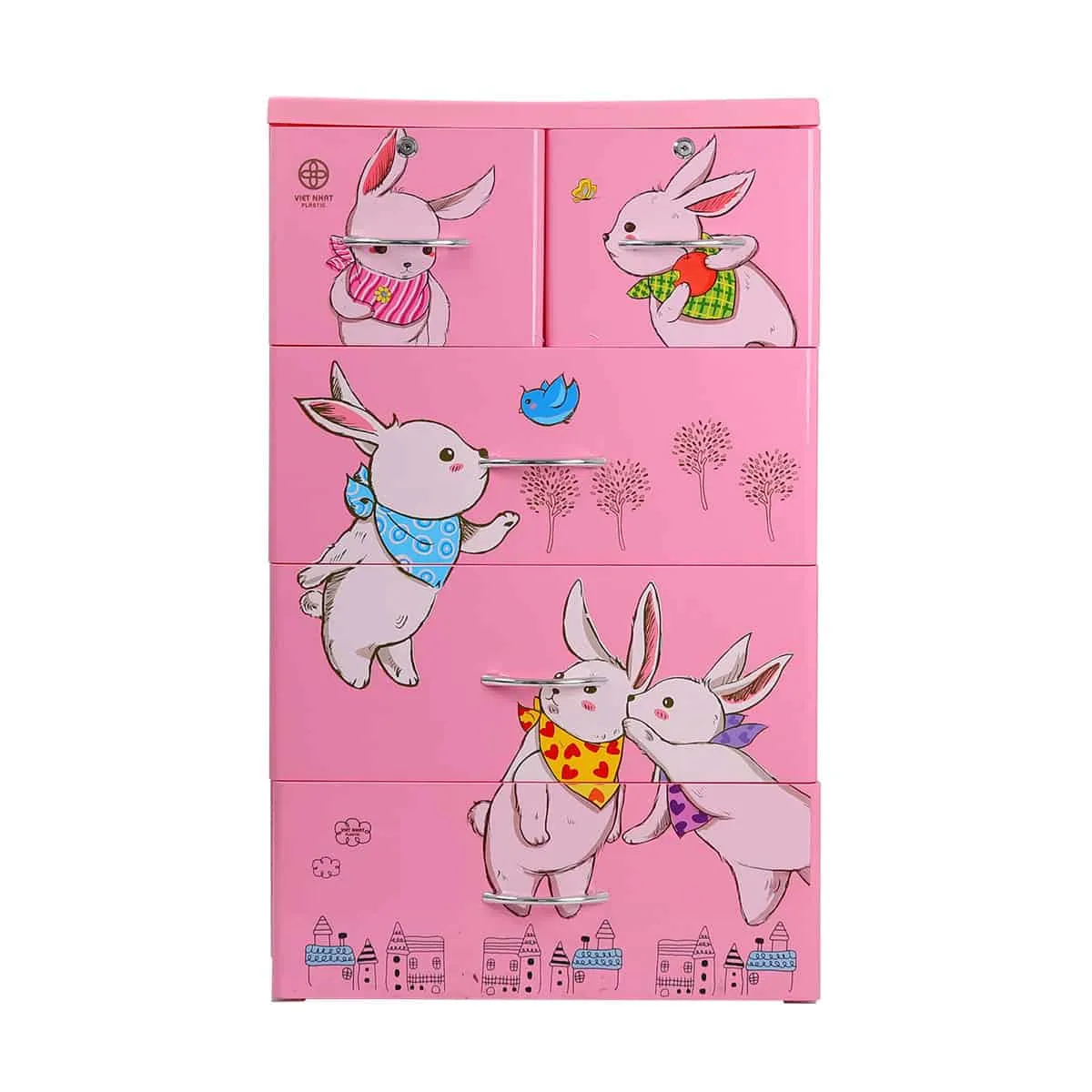 Tủ Lucky 4T - Thỏ - Nhựa Việt Nhật Miền Bắc