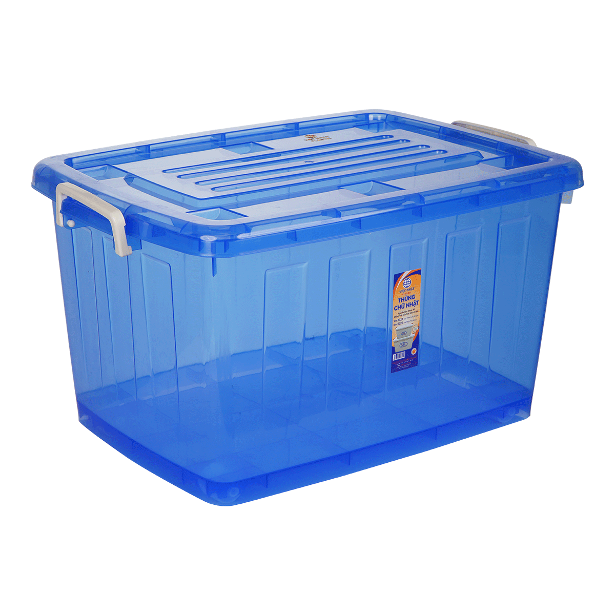 Thùng Chữ Nhật 55L Trong - Nhựa Việt Nhật Miền Bắc