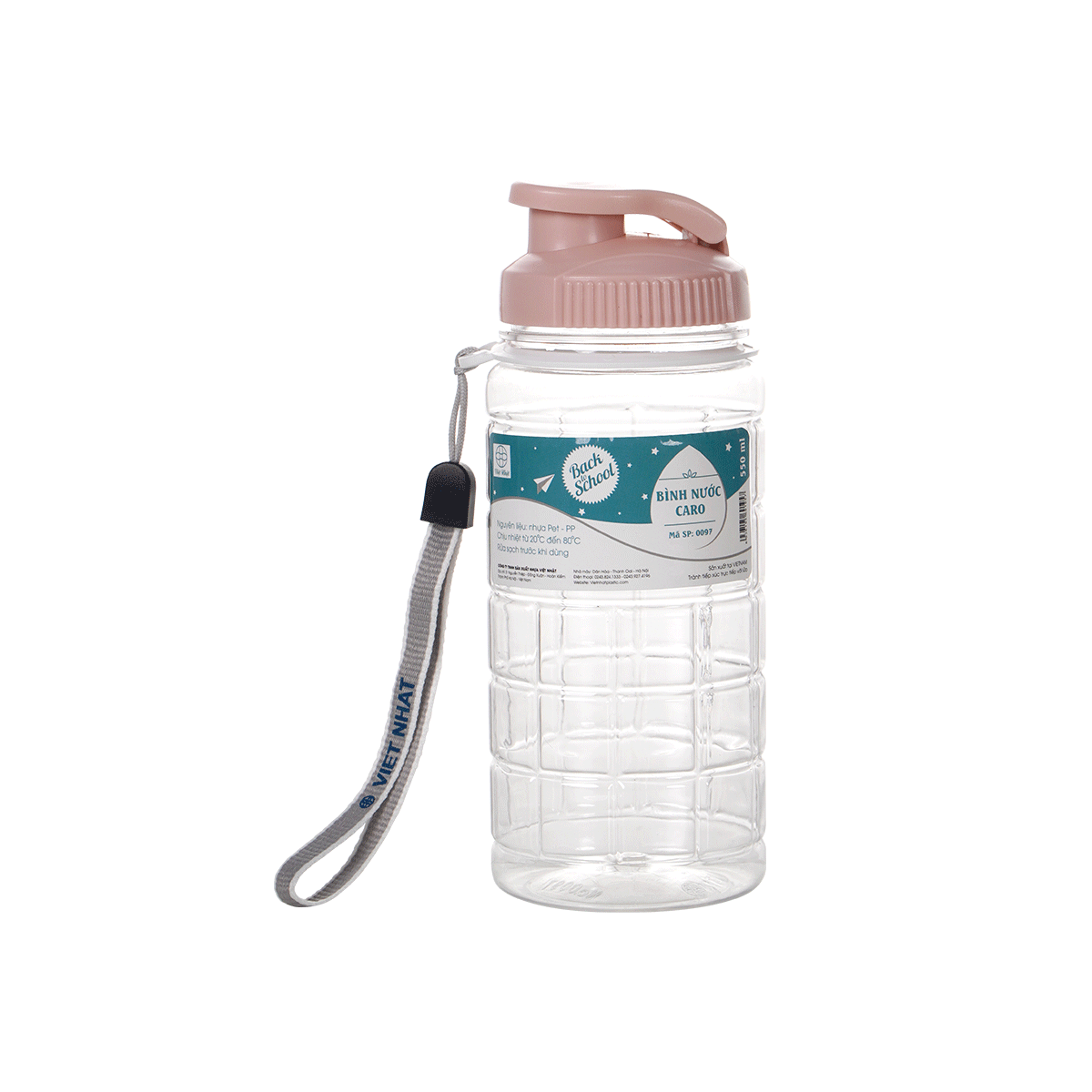 Bình Nước Caro 550Ml - Nhựa Việt Nhật Miền Bắc