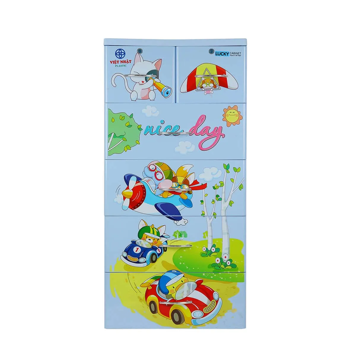 Tủ Lucky 5T - Đua Xe - Nhựa Việt Nhật Miền Bắc