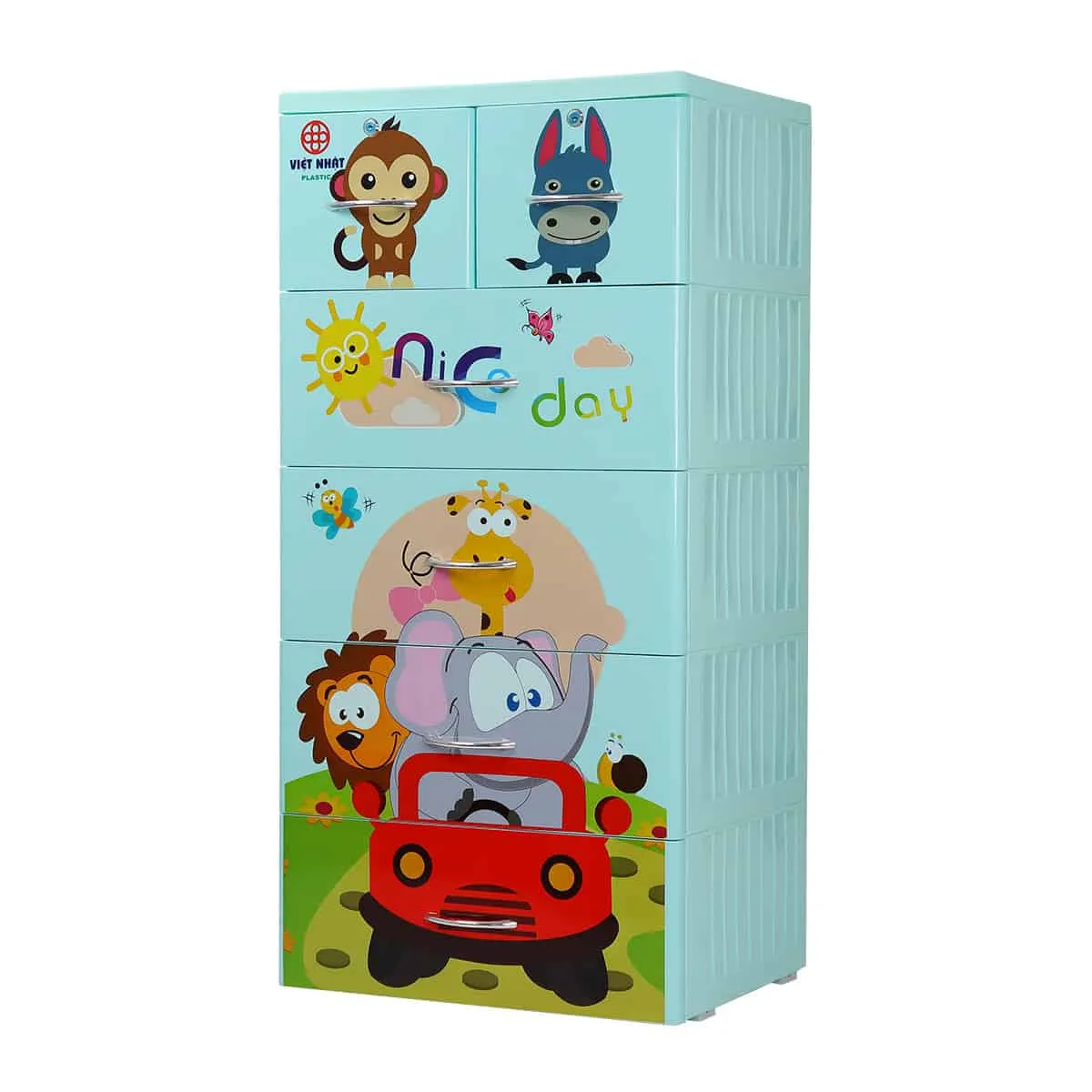 Tủ Lucky 5T - Voi Ô Tô - Nhựa Việt Nhật Miền Bắc