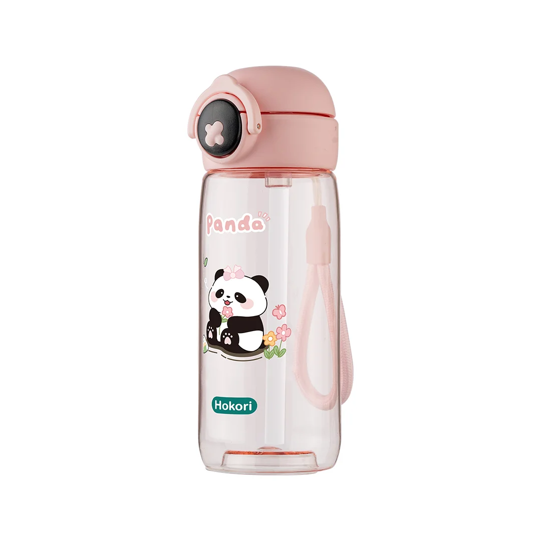 Bình Nước Trẻ Em Panda 480Ml Hokori - Nhựa Việt Nhật Miền Bắc