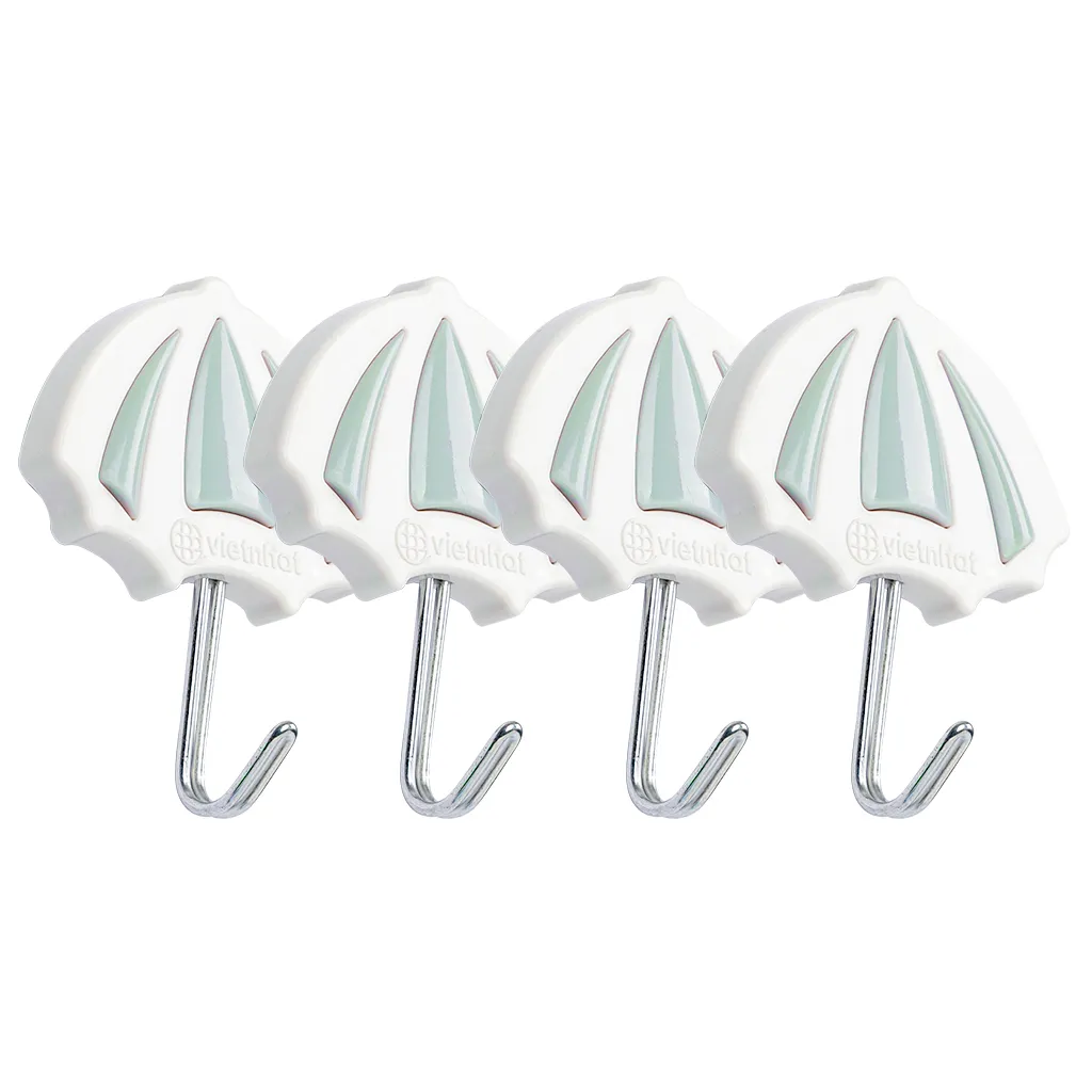 Móc Dính Dù Dán Tường Bộ 4 - Nhựa Việt Nhật Miền Bắc