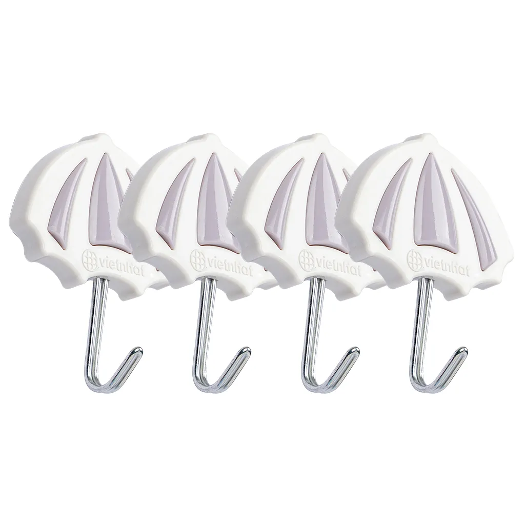 Móc Dính Dù Dán Tường Bộ 4 - Nhựa Việt Nhật Miền Bắc