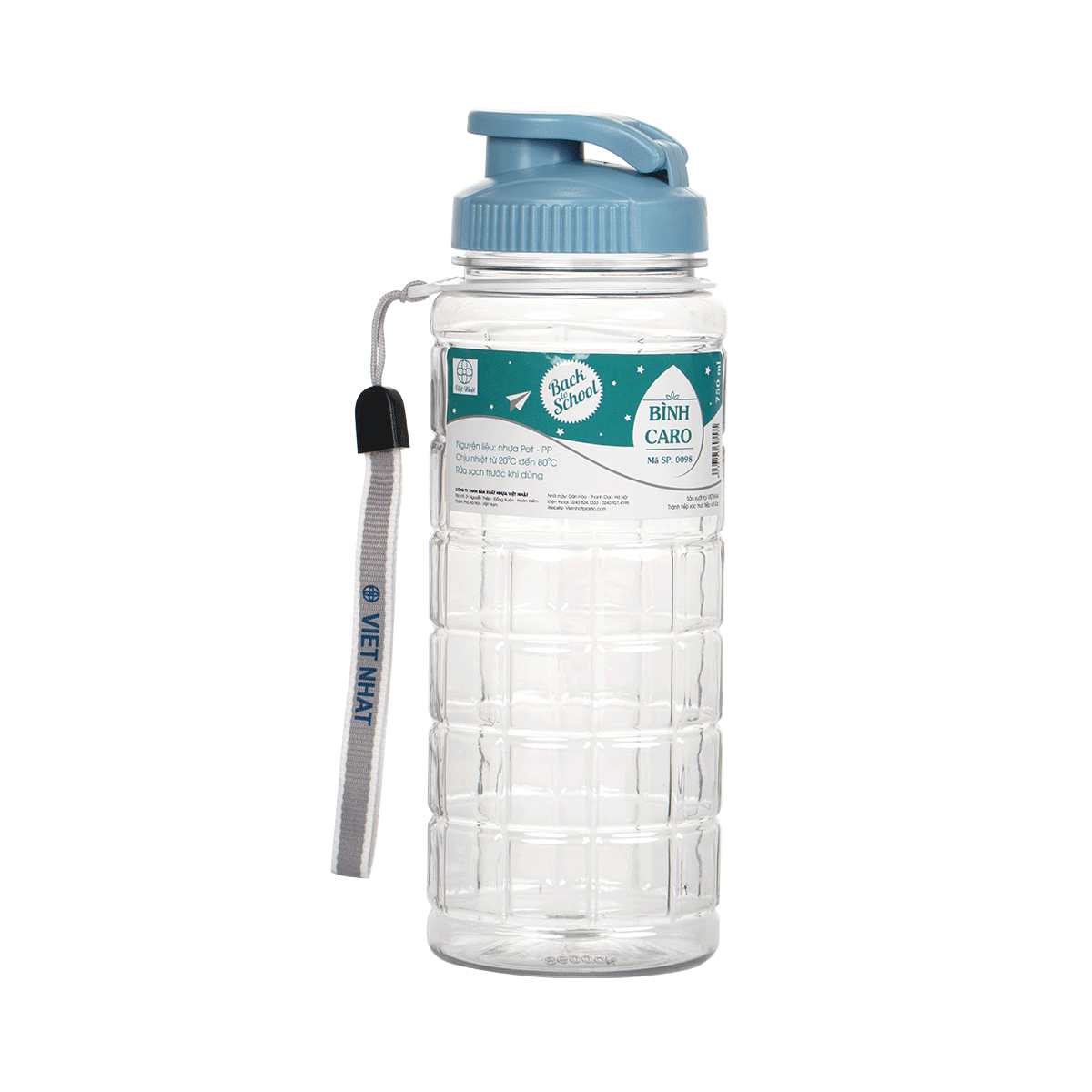 Bình Nước Caro 750Ml - Nhựa Việt Nhật Miền Bắc