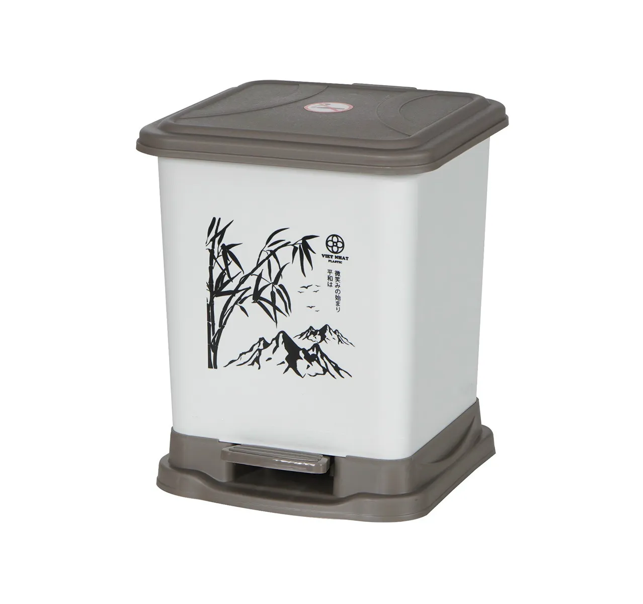 Bật Rác Vuông 4L - Nhựa Việt Nhật Miền Bắc