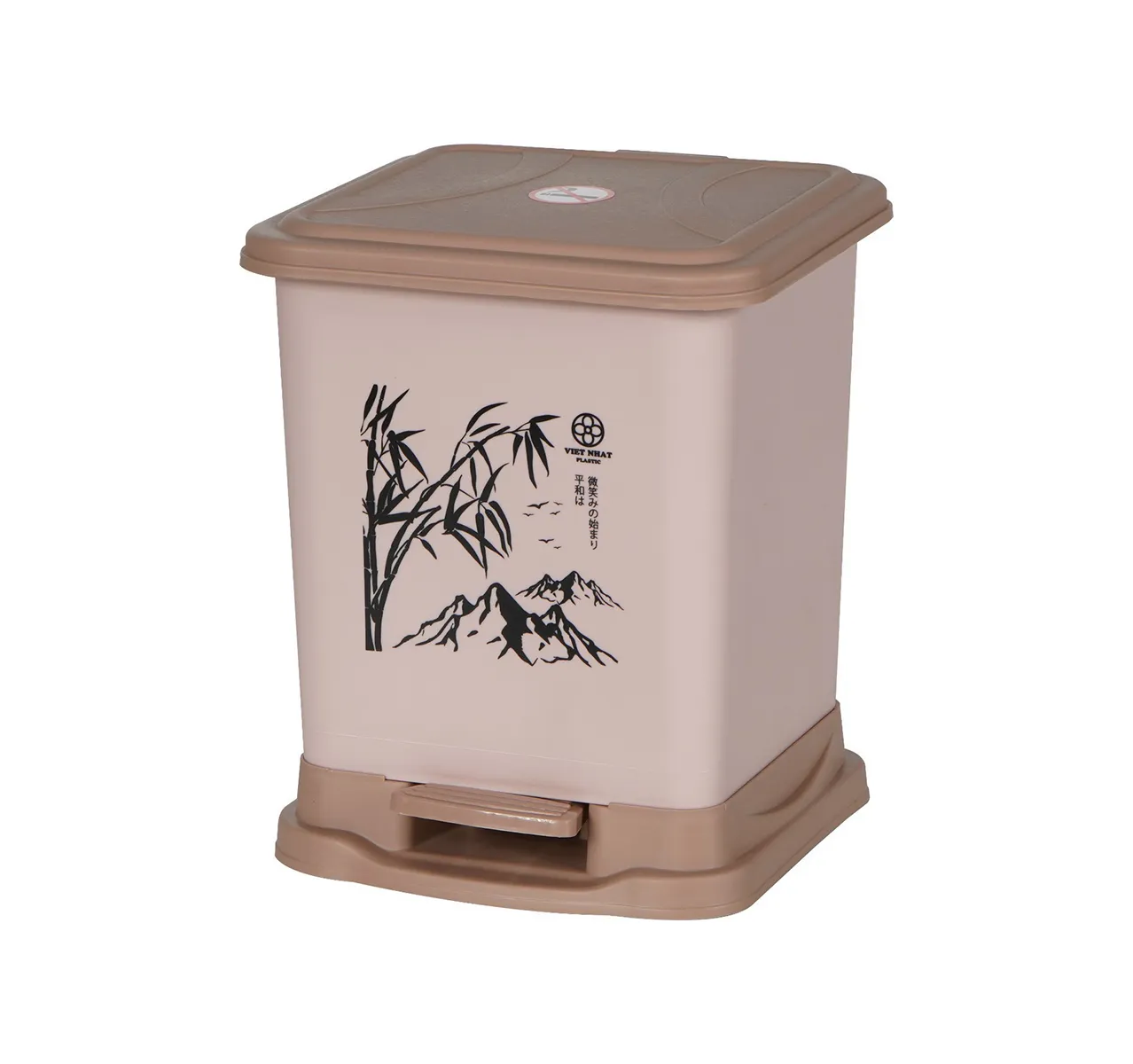 Bật Rác Vuông 4L - Nhựa Việt Nhật Miền Bắc