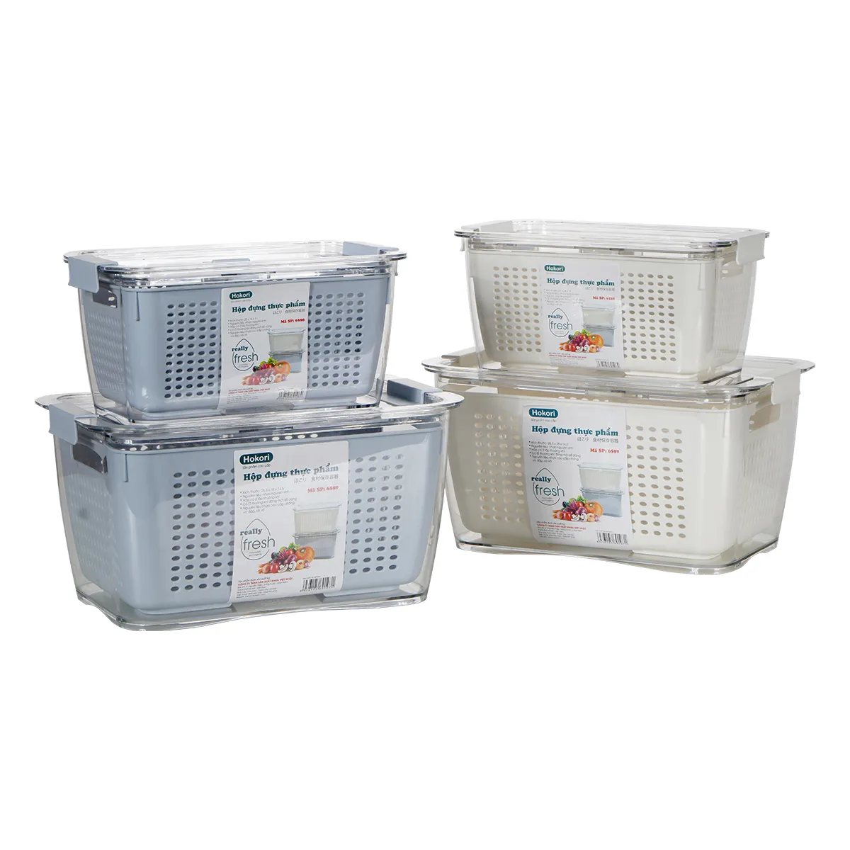 Bộ Hộp Đựng Thực Phẩm Hokori - Nhựa Việt Nhật Miền Bắc
