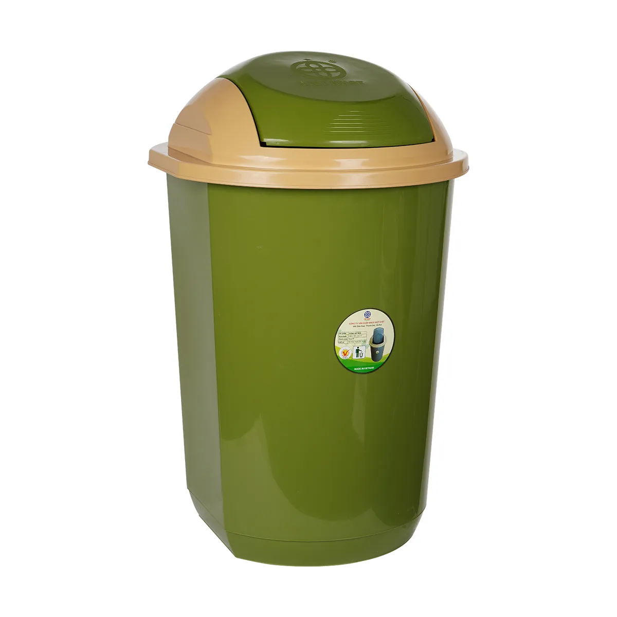 Thùng Rác Lật Tròn To - Nhựa Việt Nhật Miền Bắc