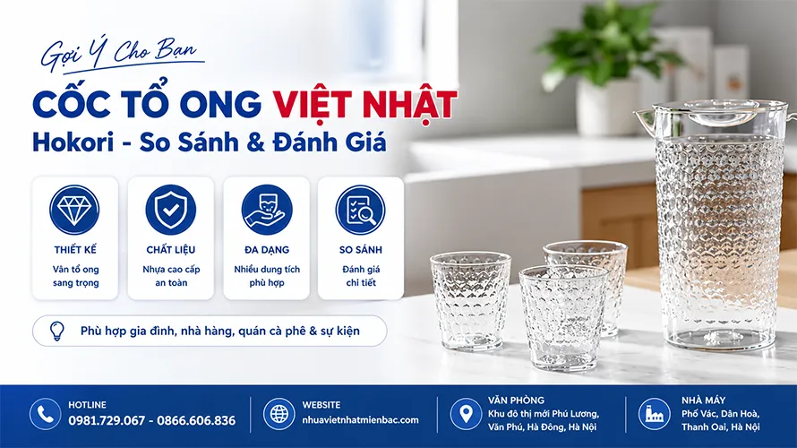 Cốc Tổ Ong Việt Nhật Hokori - So Sánh &Amp;Amp; Đánh Giá Chi Tiết