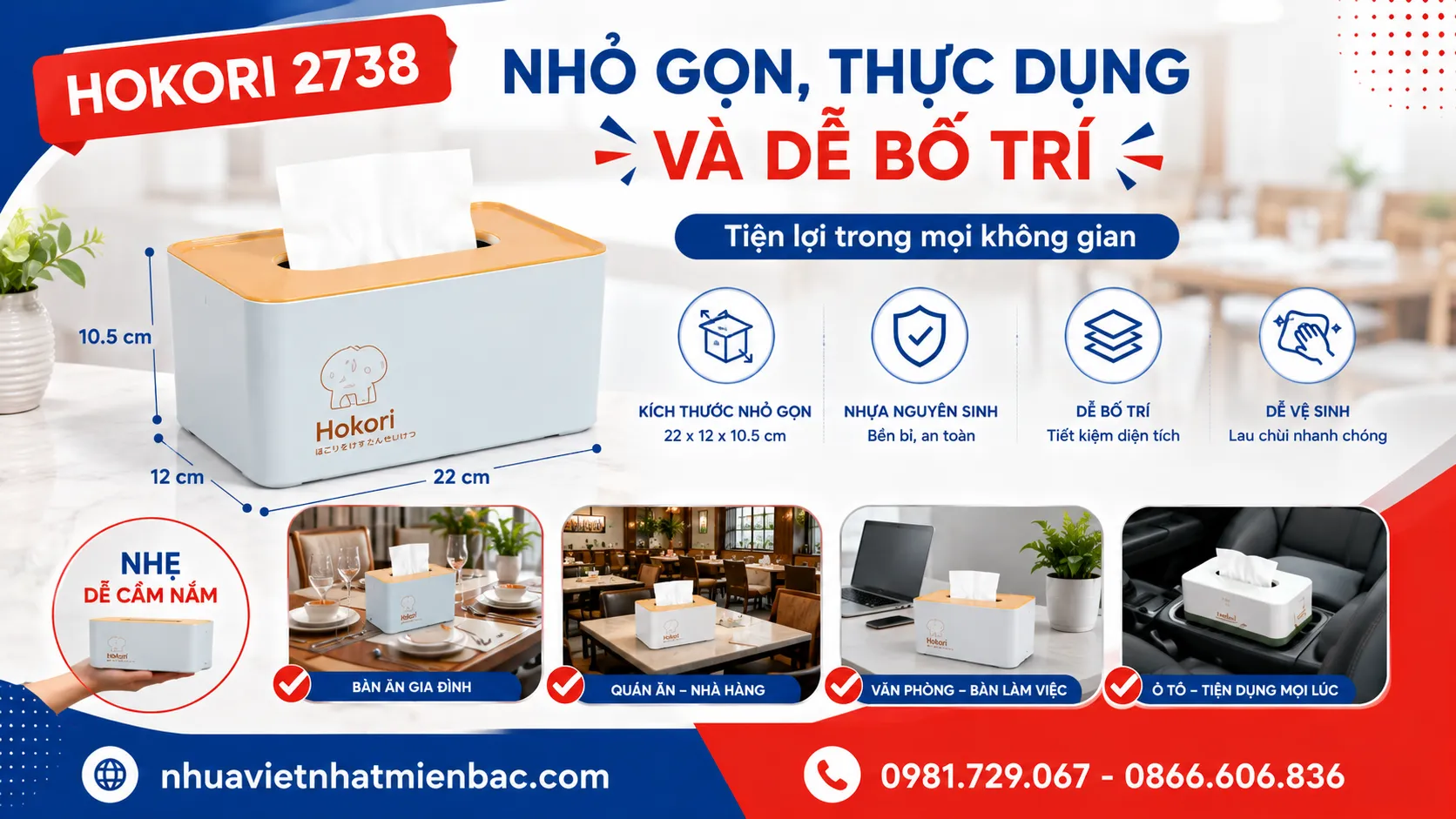 Hokori 2738 – Nhỏ Gọn, Thực Dụng Và Dễ Bố Trí