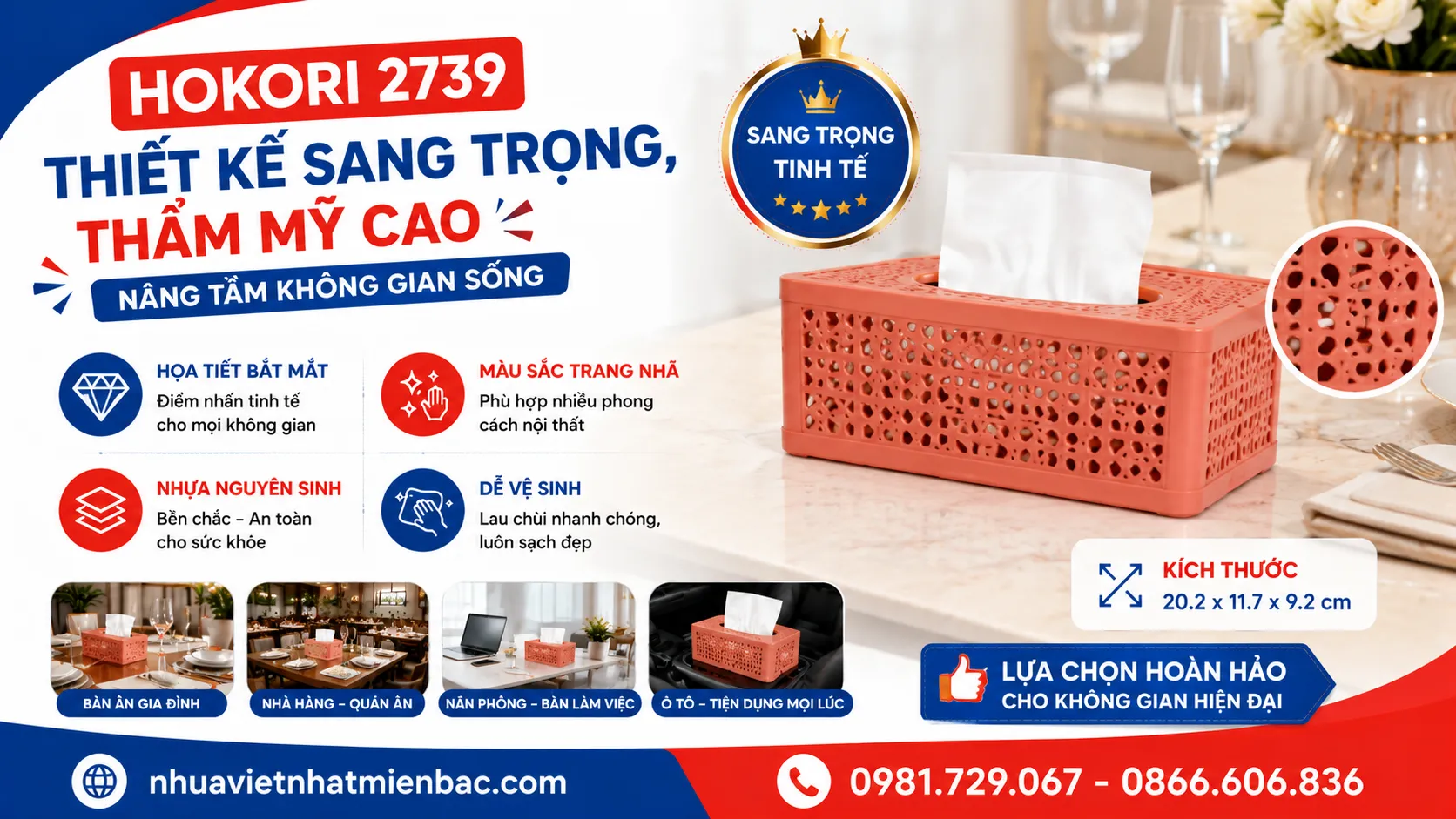 Hokori 2739 – Thiết Kế Sang Trọng, Thẩm Mỹ Cao