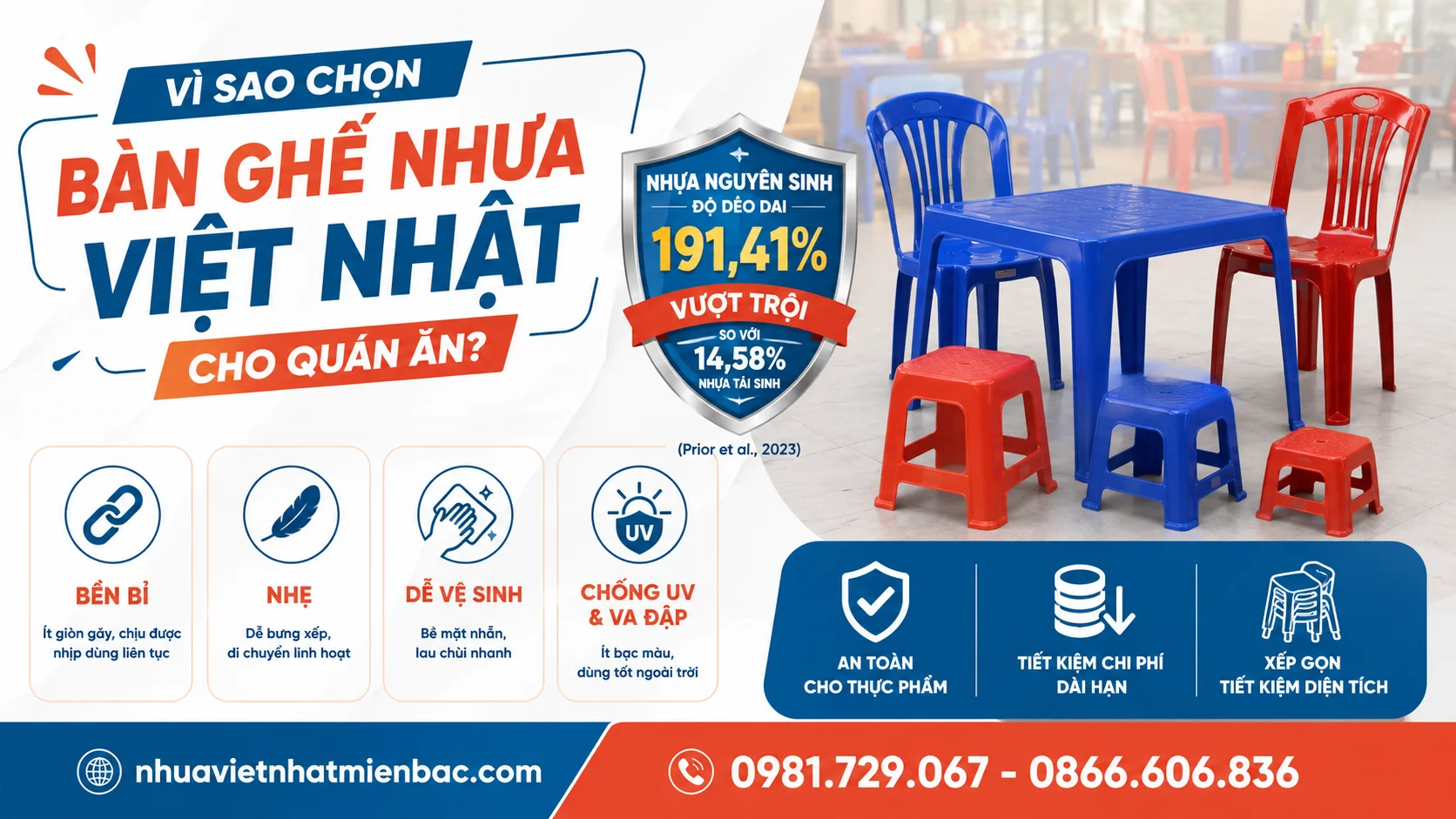 Vì Sao Chọn Bàn Ghế Nhựa Việt Nhật