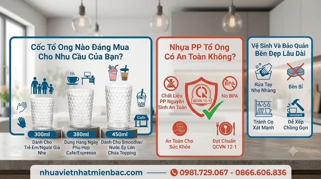 Cách Chọn Cốc Tổ Ong Và Hướng Dẫn Bảo Quản