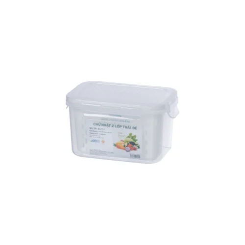 Hộp thực phẩm chữ nhật 2 lớp Thái bé Hokori 6572-1