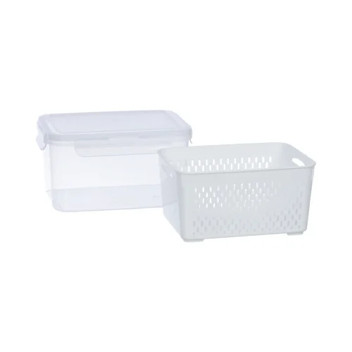 Hộp thực phẩm chữ nhật 2 lớp Thái trung Hokori 6572-2