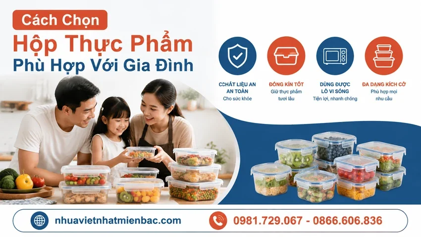 Cách Chọn Hộp Đựng Thực Phẩm Phù Hợp Gia Đình