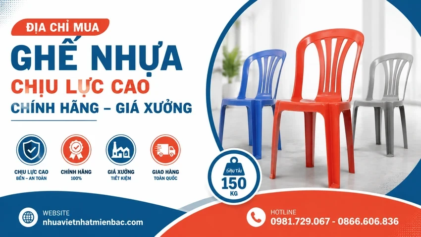 Địa Chỉ Mua Ghế Nhựa Chịu Lực Cao Chính Hãng Giá Xưởng