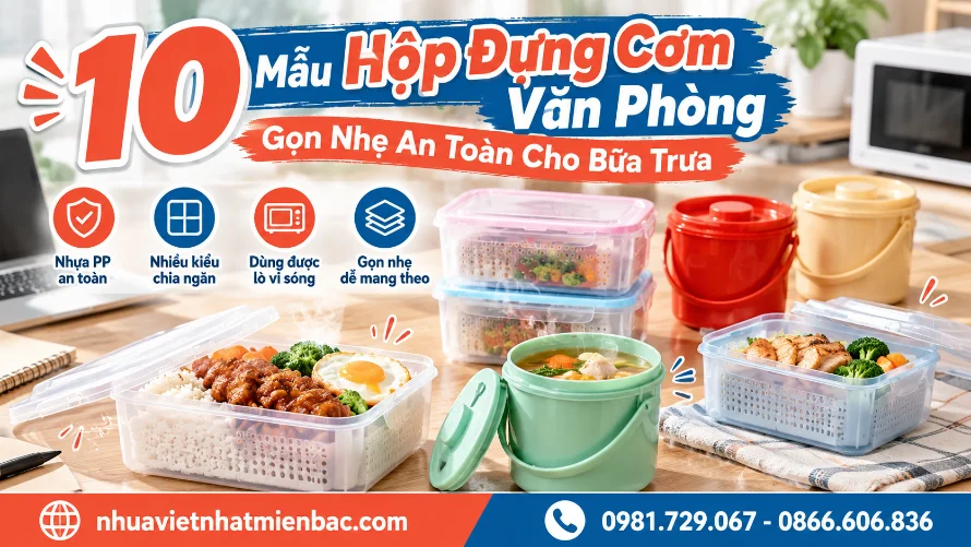 10 Mẫu Hộp Đựng Cơm Văn Phòng Gọn Nhẹ An Toàn Cho Bữa Trưa