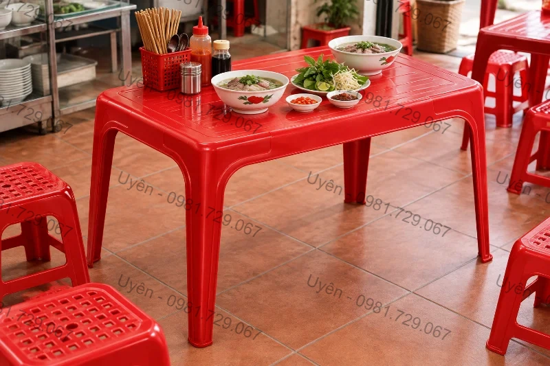Bàn Vuông Trung 1816 Bo Tròn Bốn Góc Cho Quán Nhậu Nhỏ